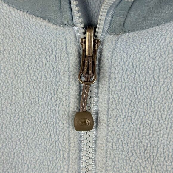 North Face Jacket Womens Large Blue Fleece Quarter Zip Pockets Outdoors Winter* - Picture 4 of 16